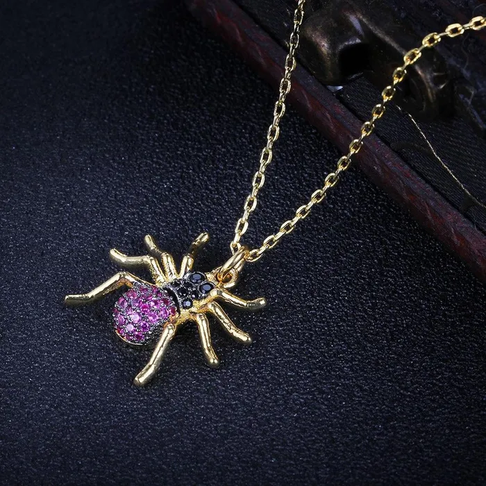 Necklaces Imitation Necklace for Women Spider Choker Pendant Trendy Insect Jewelry customjewelryan