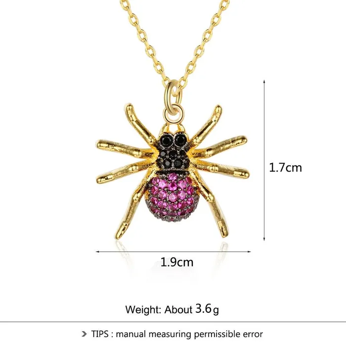 Necklaces Imitation Necklace for Women Spider Choker Pendant Trendy Insect Jewelry customjewelryan