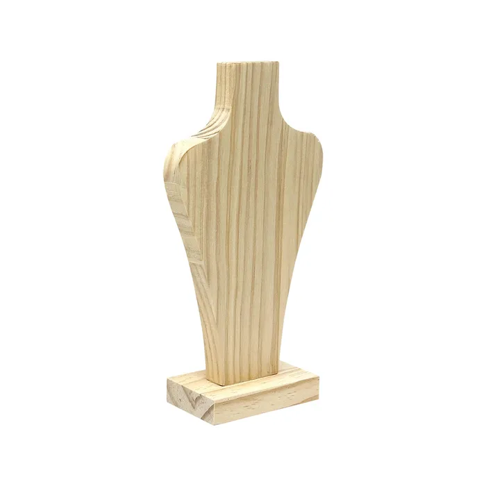 Necklaces JPIDisplay 6 Natural Wood Easel Necklace Display