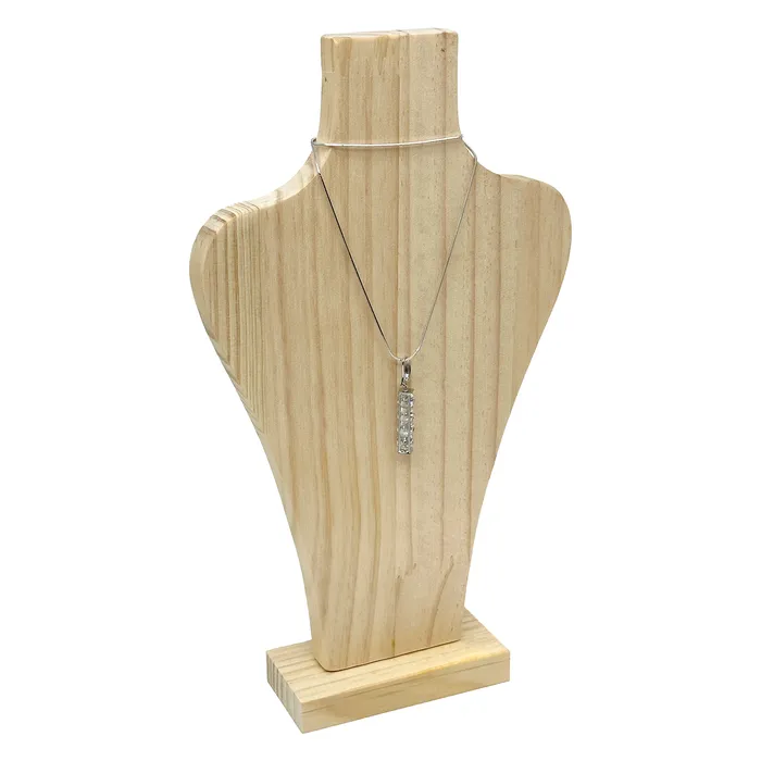 Necklaces JPIDisplay 6 Natural Wood Easel Necklace Display Necklaces JPIDisplay 6 Natural Wood Easel Necklace Display