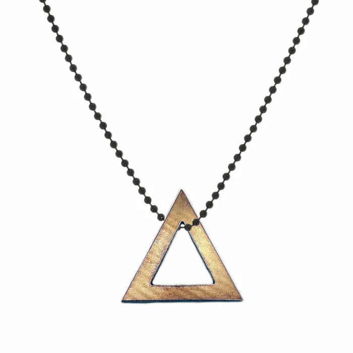Necklaces Strung DRUM CYMBAL BALL CHAIN NECKLACE TRIANGLE