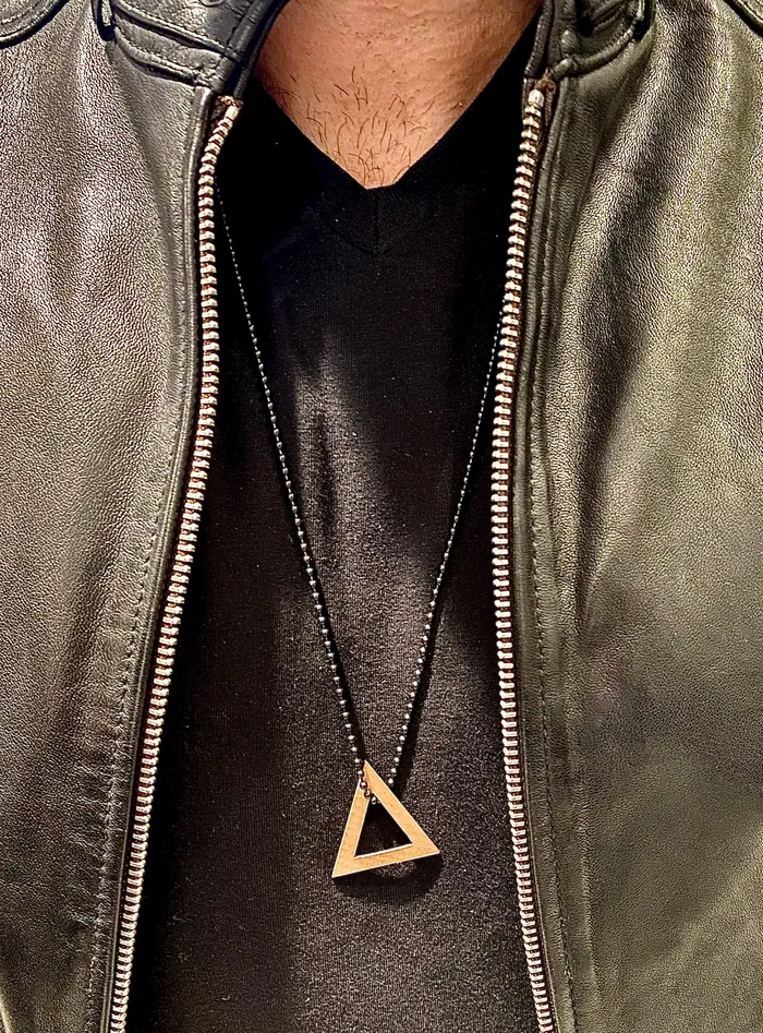 Necklaces Strung DRUM CYMBAL BALL CHAIN NECKLACE TRIANGLE