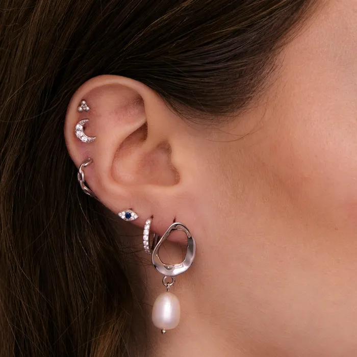Organic Pearl Drop Earrings Camile Stone Earrings