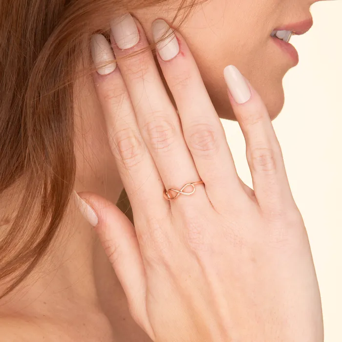 Rings Camile Stone Classic Infinity Stacker Ring