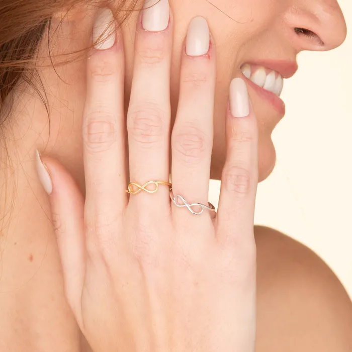 Rings Camile Stone Classic Infinity Stacker Ring