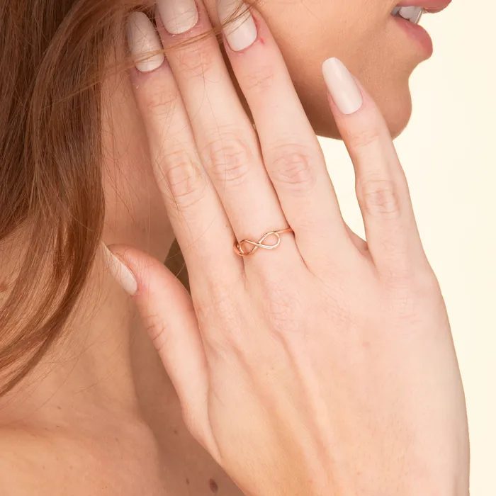 Rings Camile Stone Classic Infinity Stacker Ring