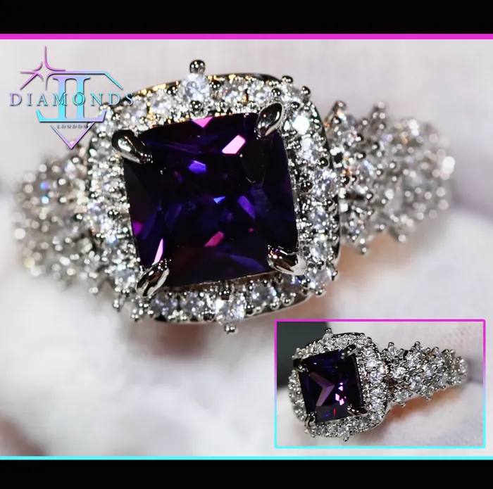 Rings Lab Diamonds London Princess Cut Ring Purple Diamond Ring Purple Diamond Engagement Ring Purple Amethyst Ring Purple Sapphire Ring Purple Gem Ring Rings Lab Diamonds London Princess Cut Ring Purple Diamond Ring Purple Diamond Engagement Ring Purple Amethyst Ring Purple Sapphire Ring Purple Gem Ring