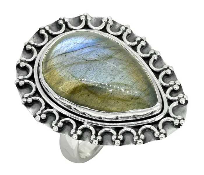 Rings Labradorite Solid 925 Sterling Silver Ring Jewelry YoTreasure