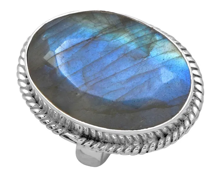 Rings YoTreasure Labradorite 925 Sterling Silver Rings Silver Jewelry
