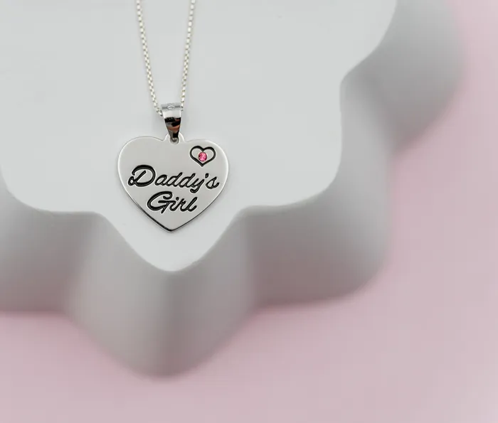 Sterling Silver Daddys Girl Necklace Cherished Moments Necklaces