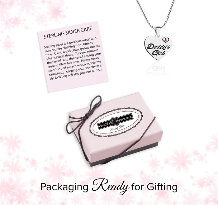 Sterling Silver Daddys Girl Necklace Cherished Moments Necklaces