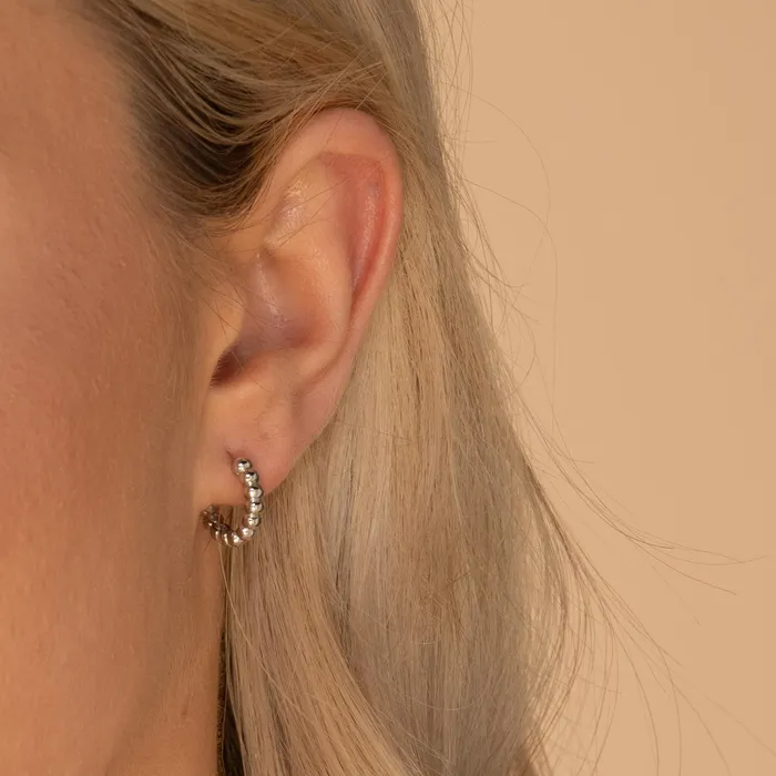 Thick Dot Huggie Earrings Camile Stone Earrings Thick Dot Huggie Earrings Camile Stone Earrings
