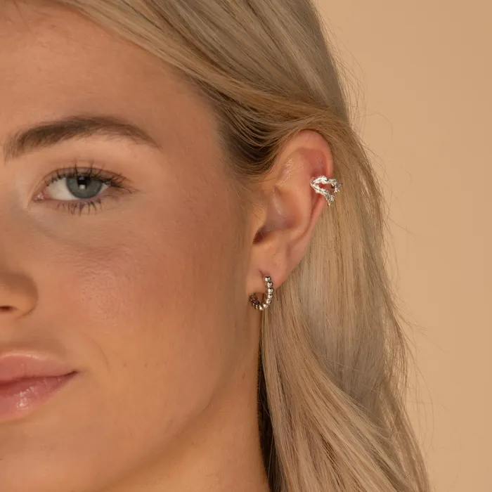 Thick Dot Huggie Earrings Camile Stone Earrings Thick Dot Huggie Earrings Camile Stone Earrings