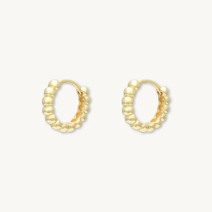 Thick Dot Huggie Earrings Camile Stone Earrings Thick Dot Huggie Earrings Camile Stone Earrings