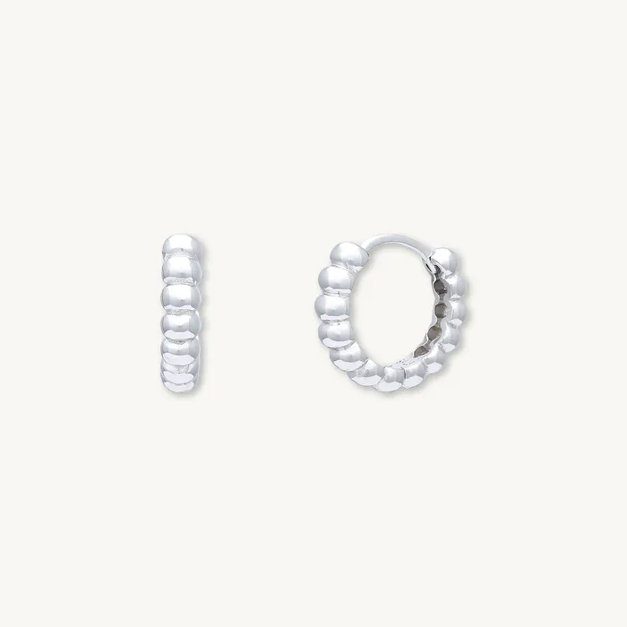 Thick Dot Huggie Earrings Camile Stone Earrings Thick Dot Huggie Earrings Camile Stone Earrings