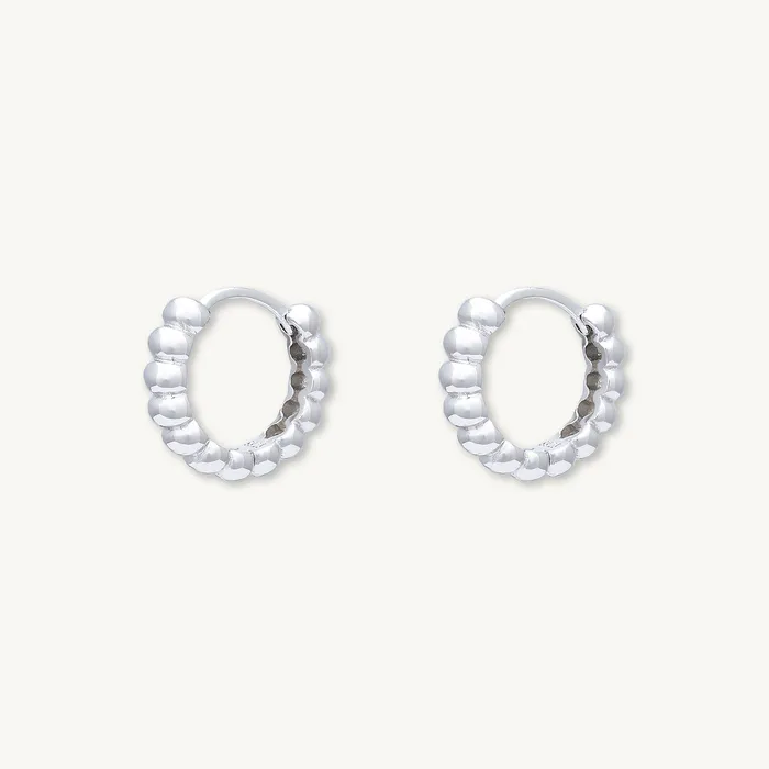 Thick Dot Huggie Earrings Camile Stone Earrings Thick Dot Huggie Earrings Camile Stone Earrings