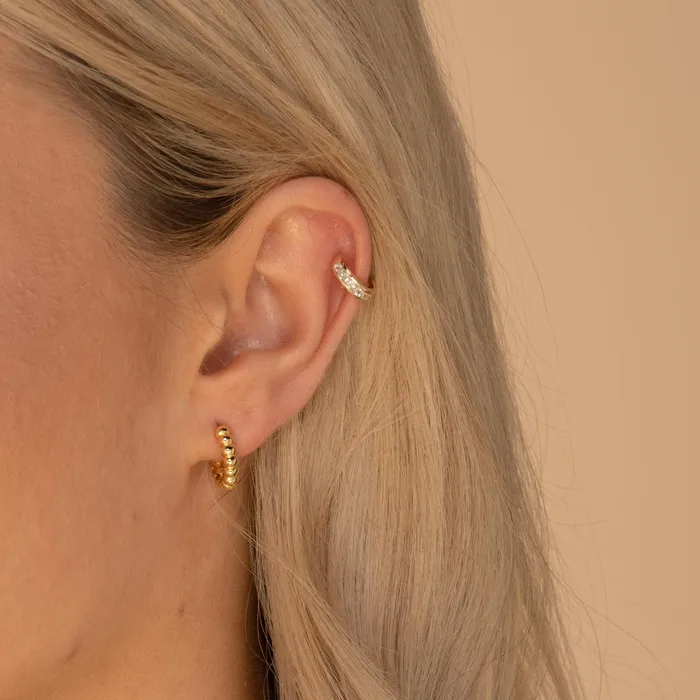 Thick Dot Huggie Earrings Camile Stone Earrings Thick Dot Huggie Earrings Camile Stone Earrings