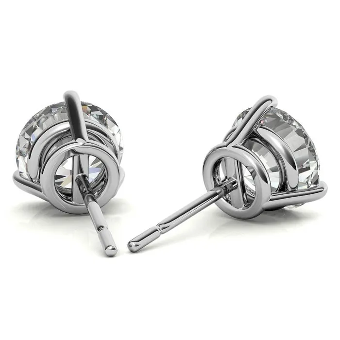 14K White Gold 2ctw Diamond Stud Earrings in Three Prong Basket Settings GEMS ONE CORPRATION Earrings 14K White Gold 2ctw Diamond Stud Earrings in Three Prong Basket Settings GEMS ONE CORPRATION Earrings