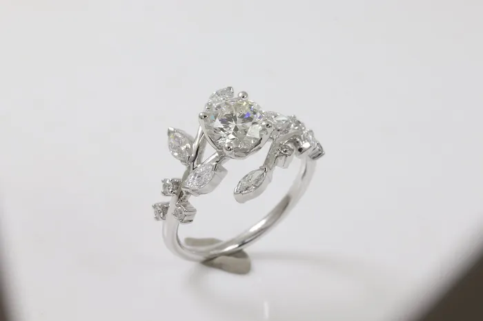 14K White Gold 51ctw 4 Prong Style Lab Grown Diamond Semi Mount Engagement Ring MALAKAN DIAMOND CO Rings 14K White Gold 51ctw 4 Prong Style Lab Grown Diamond Semi Mount Engagement Ring MALAKAN DIAMOND CO Rings