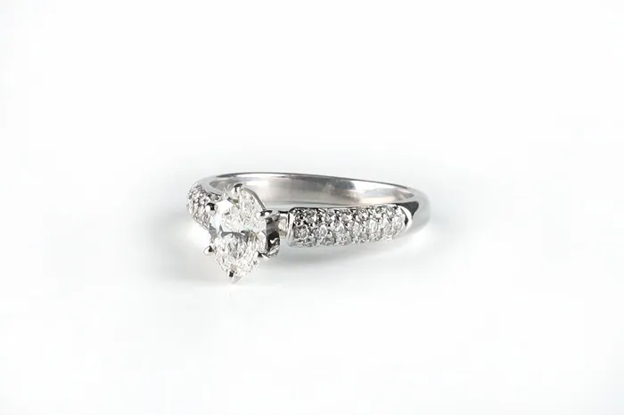 14k White Gold Oval Cut 149ctw Diamond Ring Set Crown Jewels Coin Rings
