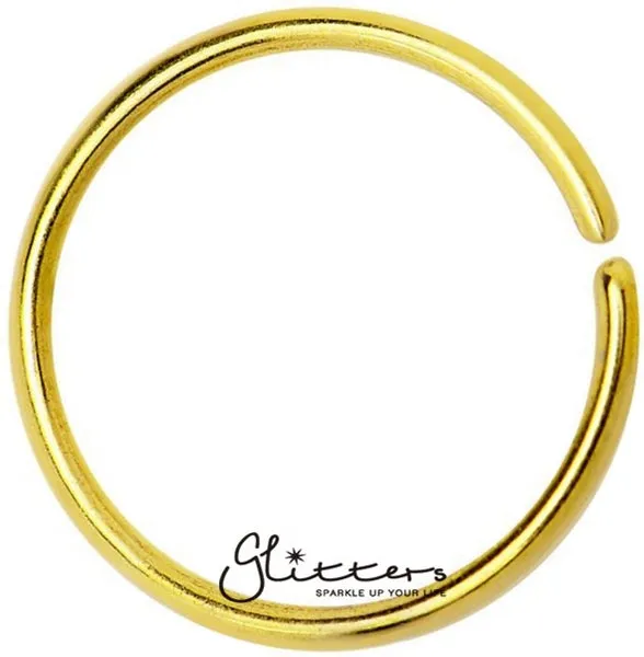 20GA 316L Surgical Steel Bendable Nose Hoop Glitters Earrings