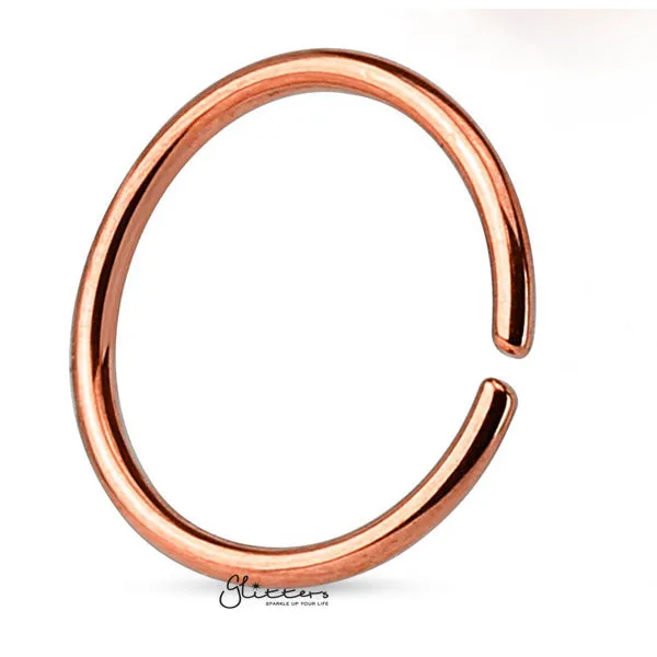 20GA 316L Surgical Steel Bendable Nose Hoop Glitters Earrings