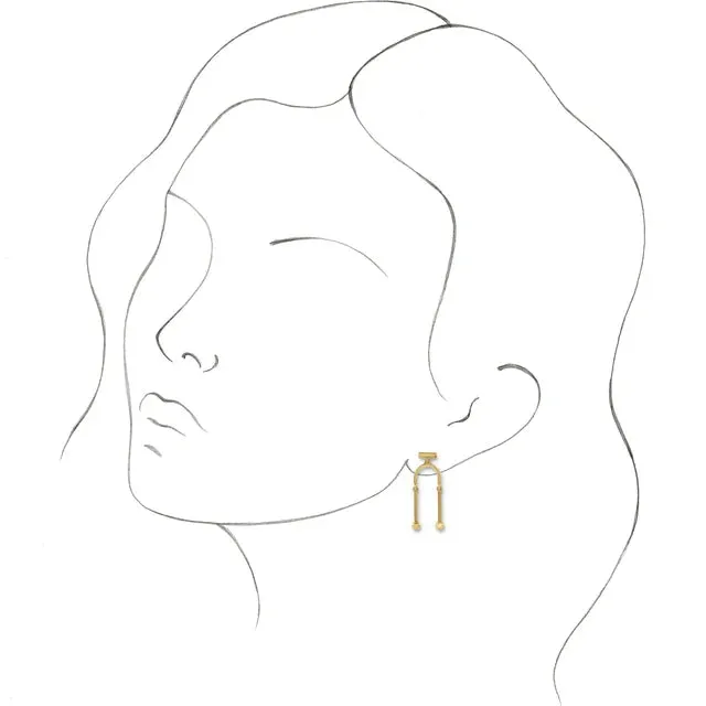 302 Fine Jewelry Earrings Mobile Dangle Drop Earrings Solid 14K Yellow White Rose Gold Platinum or Silver