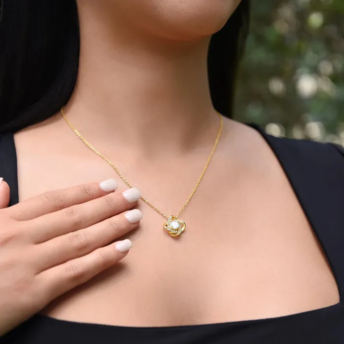 4th Anniversary Gift For Wife Beautiful Womens Pendant Necklace Heartfelt Anniversary Message ShineOn Fulfillment Necklaces