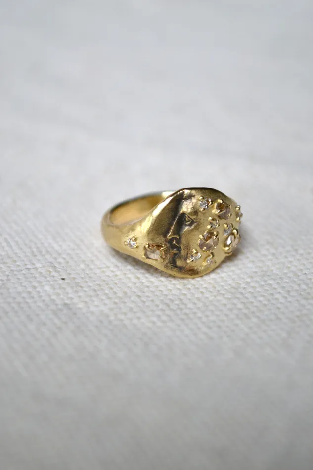 Atelier Narc Rings Gold and Diamond Ring