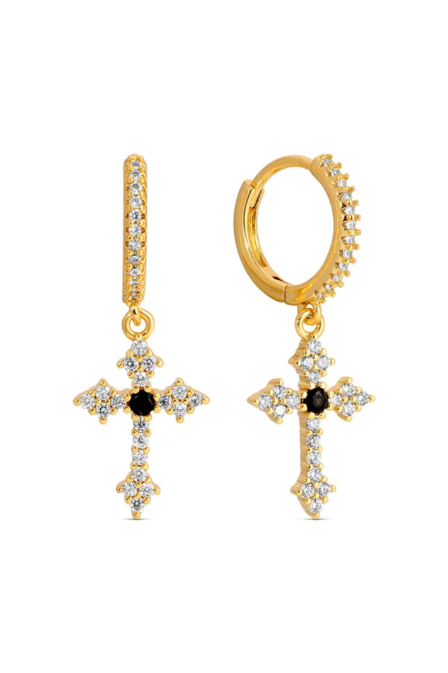 Audrey 3 Piece CZ Earring Set Eye Candy LA Earrings