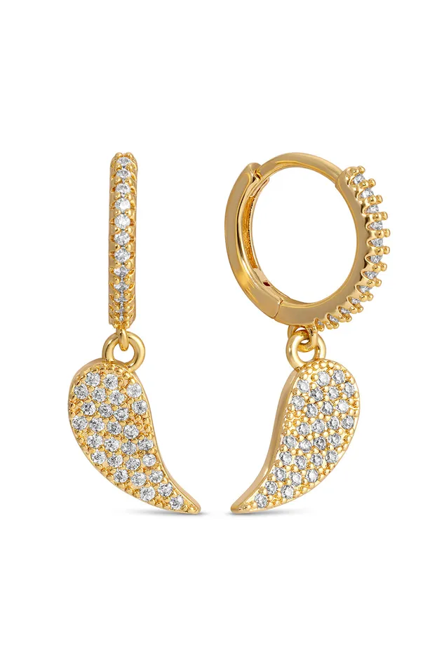 Audrey 3 Piece CZ Earring Set Eye Candy LA Earrings