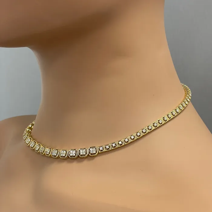 Beauvince Necklaces Beauvince Madeline Diamond Necklace 430 ct Diamonds in Yellow Gold