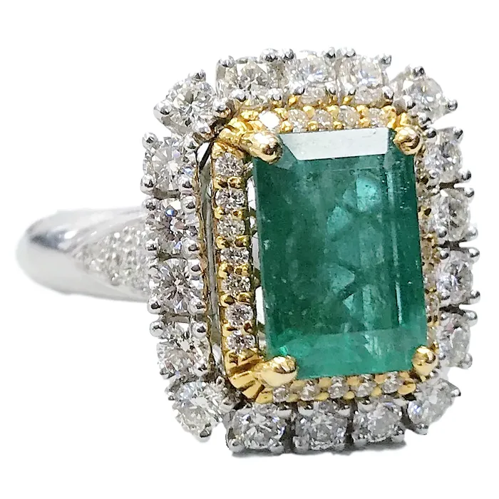 Beauvince Rings Reign Emerald Diamond Ring 492 ct Emeralds Diamonds in Platinum Beauvince Rings Reign Emerald Diamond Ring 492 ct Emeralds Diamonds in Platinum