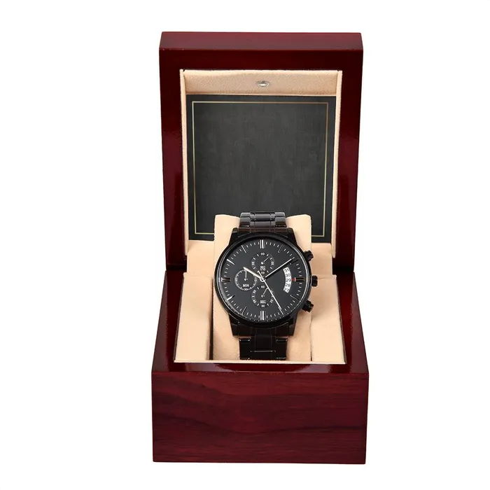 Black Chronograph Watch ShineOn Fulfillment Watches