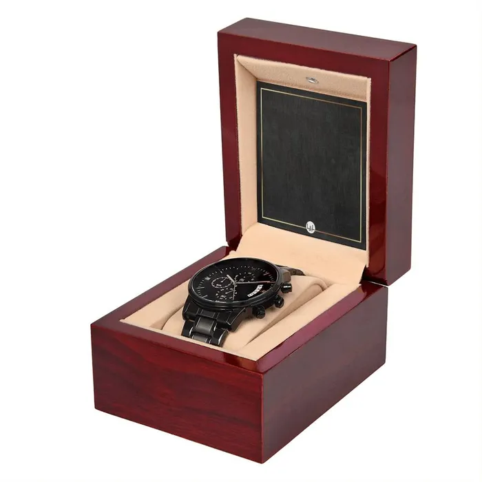 Black Chronograph Watch ShineOn Fulfillment Watches