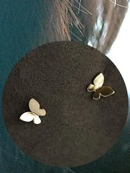 Butterfly stud earrings pau jewelry Earrings