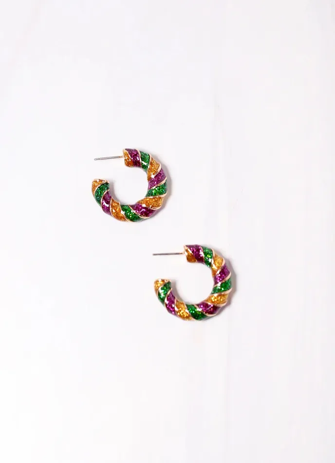 Caroline Hill Earrings Jefferson Twisted Hoop Mutli
