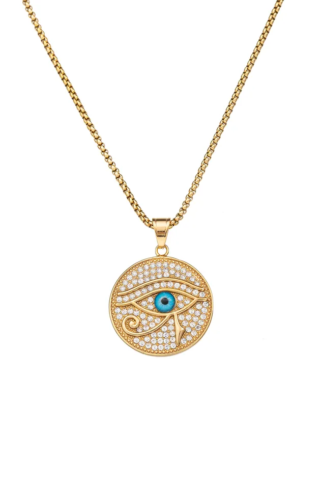 Cassius Eye Pendant Necklace Eye Candy LA Necklaces