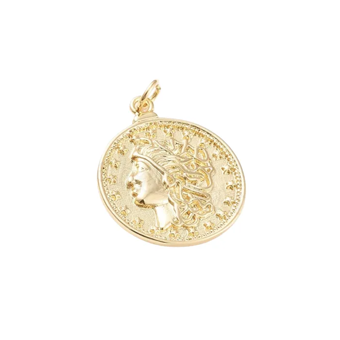 Charm Necklaces Coin charm pau jewelry