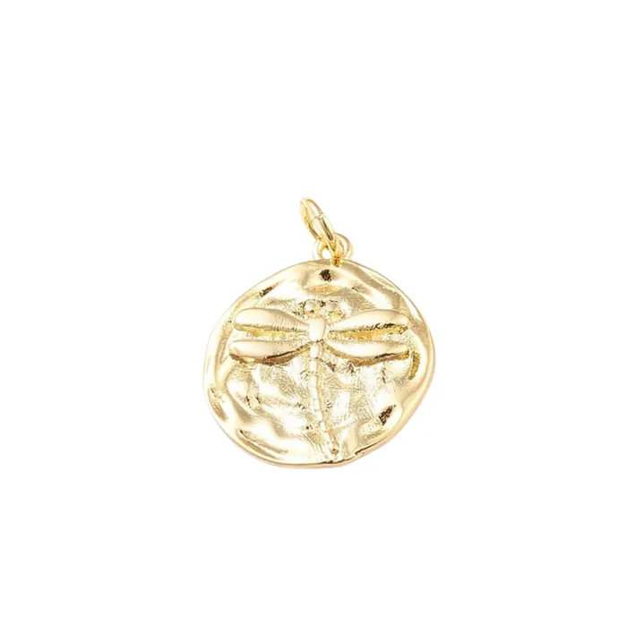 Charm Necklaces pau jewelry Dragon Fly medal charm