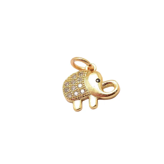 Charm Necklaces pau jewelry Small elephant charm