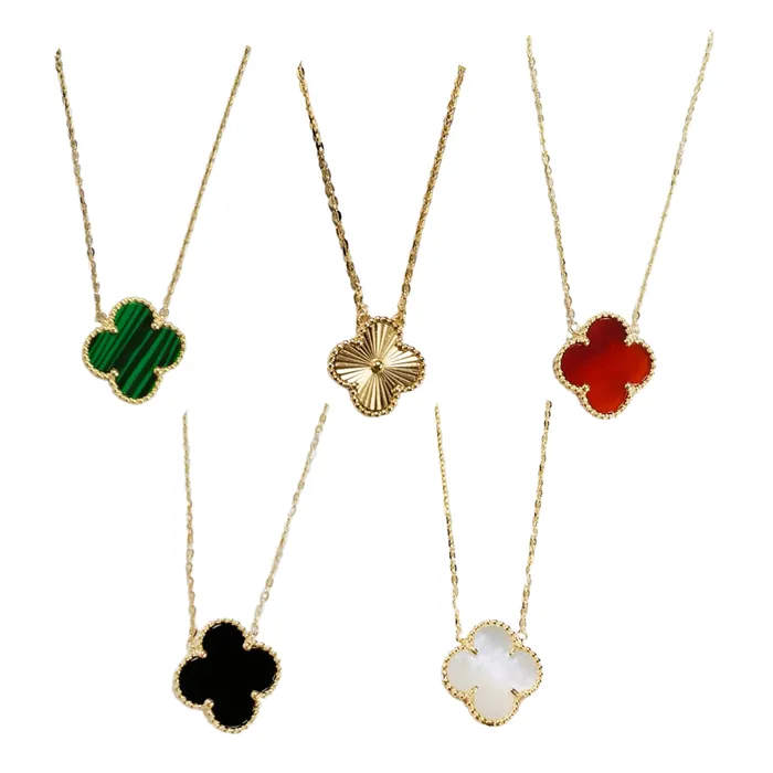 Clover stone necklace pau jewelry Necklaces