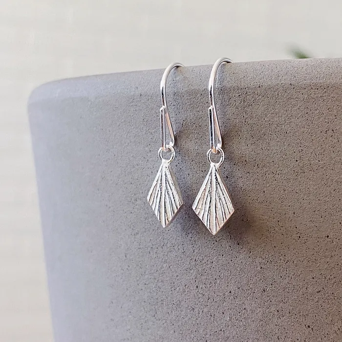 Corey Egan Flame Silver Dangle Earrings Earrings