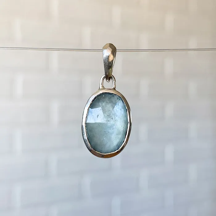 Corey Egan Necklaces Aquamarine and Silver Bijou Pendant