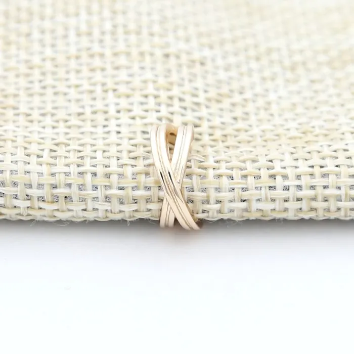 Cross Lines Ear Cuff Gold Glitters Earrings