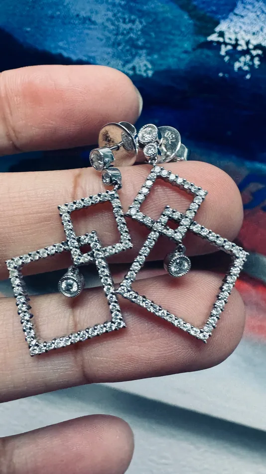 Crown Jewels Coin Earrings teal a Deal Diamond Earrings