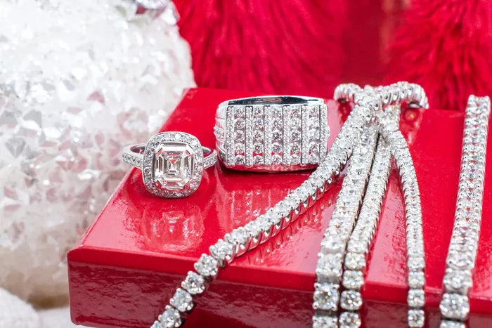 Crown Jewels Coin Mens 3 ct Diamond Ring White Gold Rings