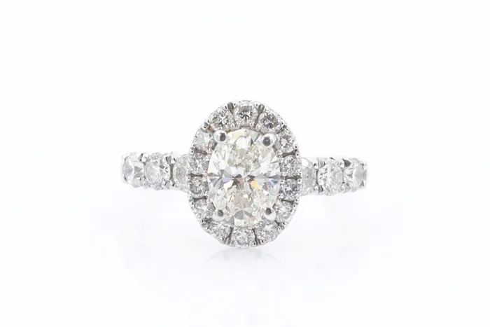 Crown Jewels Coin Rings 101 ct oval Engagement ring
