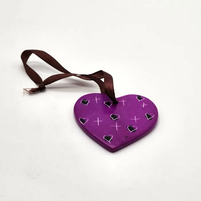 Culture Hub Necklaces Love Christmas tree decorations Soapstone love heart dangling