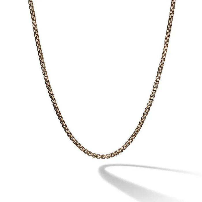 David Yurman 20 Box Chain Necklace in 18K Yellow Gold 27mm DAVID YURMAN INC Necklaces David Yurman 20 Box Chain Necklace in 18K Yellow Gold 27mm DAVID YURMAN INC Necklaces